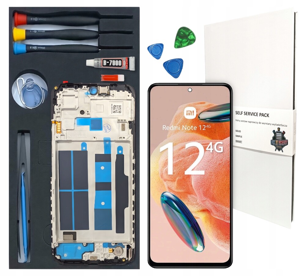 LCD displej Pro Xiaomi Redmi Note 12 4G Originál Rámeček Výměnná Sada