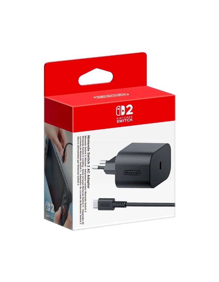 Adaptér Ac Pro Konzoli Nintendo Switch 2 Nová Originální Nabíječka