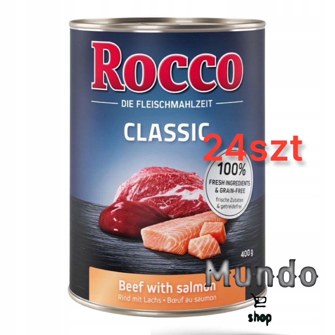 Rocco Classic 24 x 400 g - Hovězí s lososem