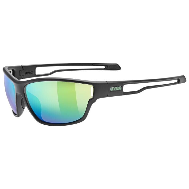 Uvex Sportstyle 806 brýle Black Matt/Mirror Green