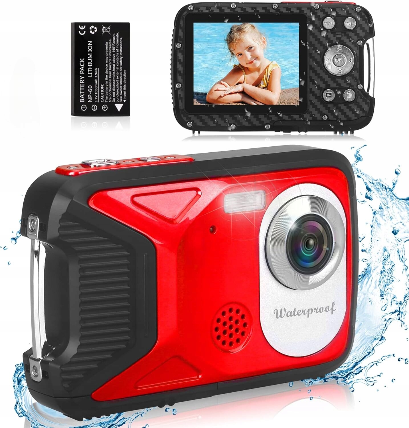 Digitální Fotoaparát, Vodotěsný, Kompaktní, 30 Mpx Displej, 2,8