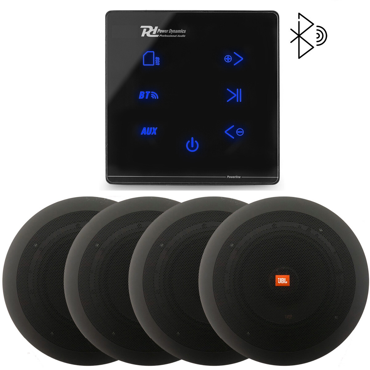 Sada Stropních Reproduktorů Jbl Stage 4 Černá Bt