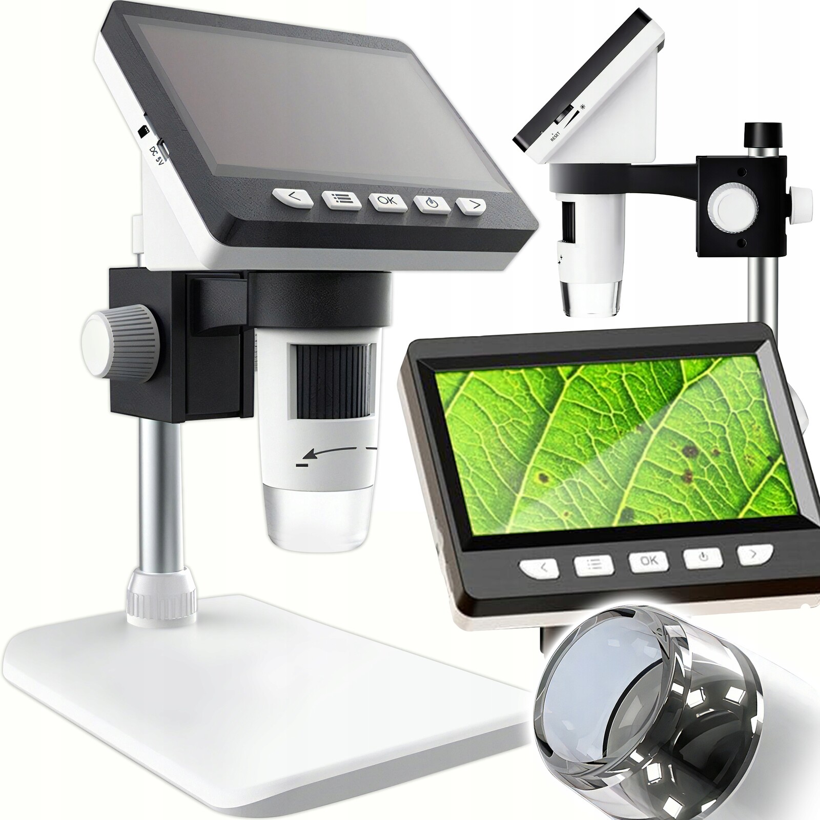 Přesný Digitální Mikroskop Pro Elektroniku Pro Pájení 1000X Pohled Pc