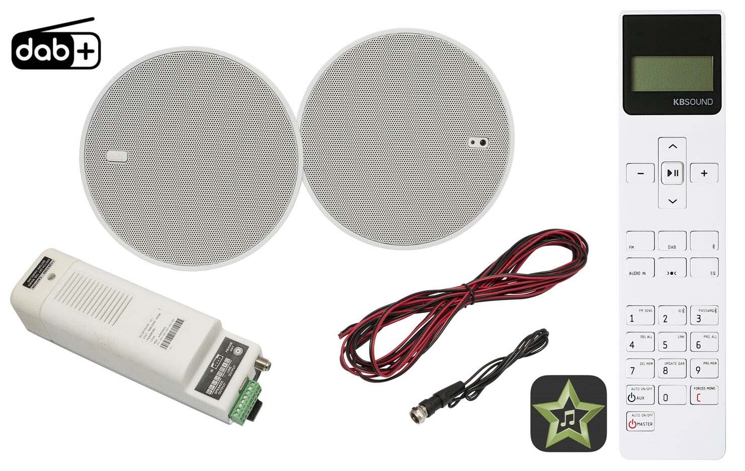 Kbsound Koupelnové Rádio Star 5 Bluetooth Dálkové Ovládání