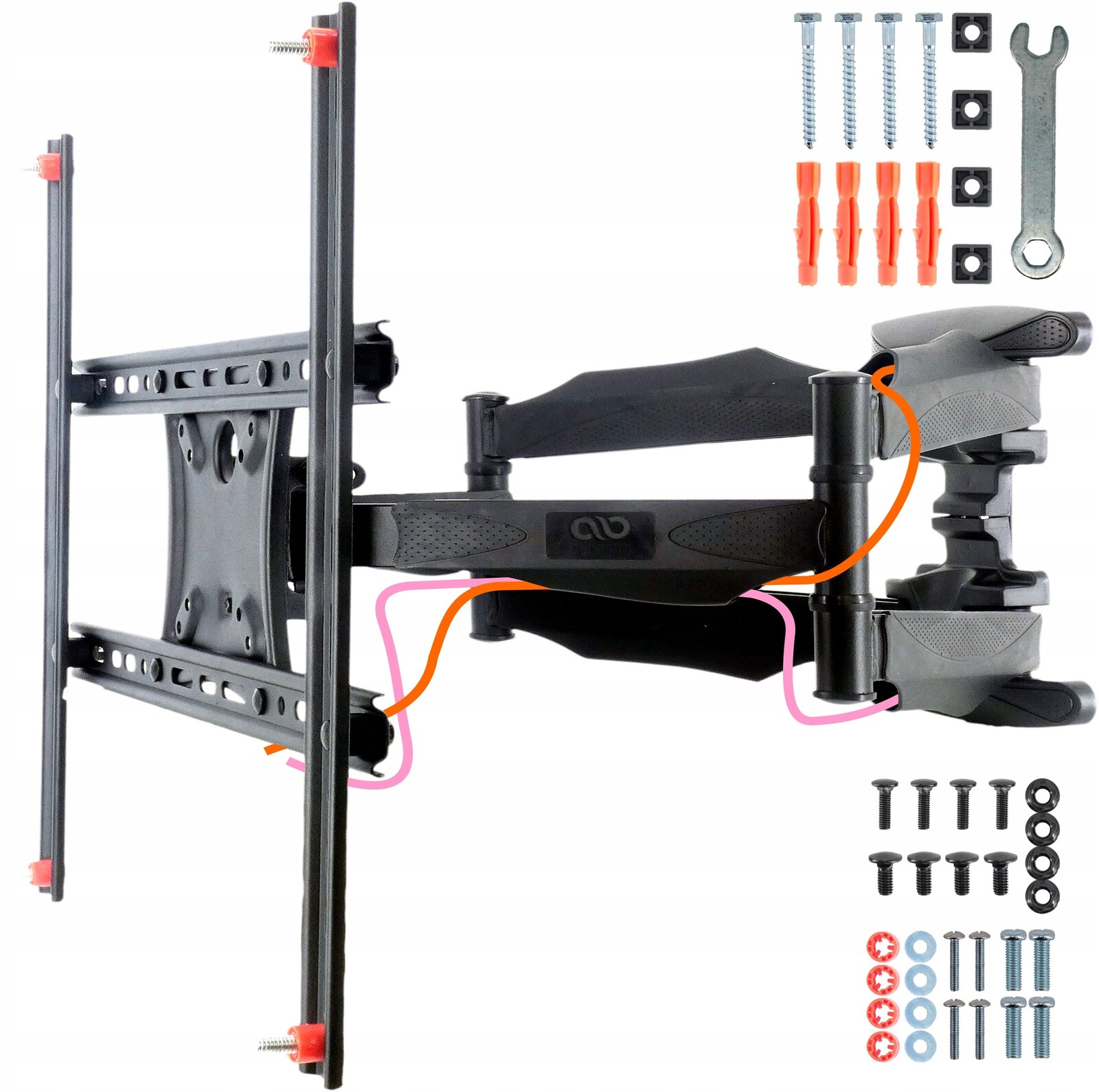 Silný Otočný, Nastavitelný Držák Slim Pro Televizor Tv 32-69 Palce Vesa