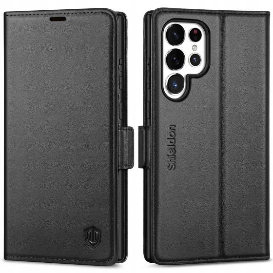 Shieldon přírodní Pouzdro s klopou pro Samsung Galaxy S25 Ultra