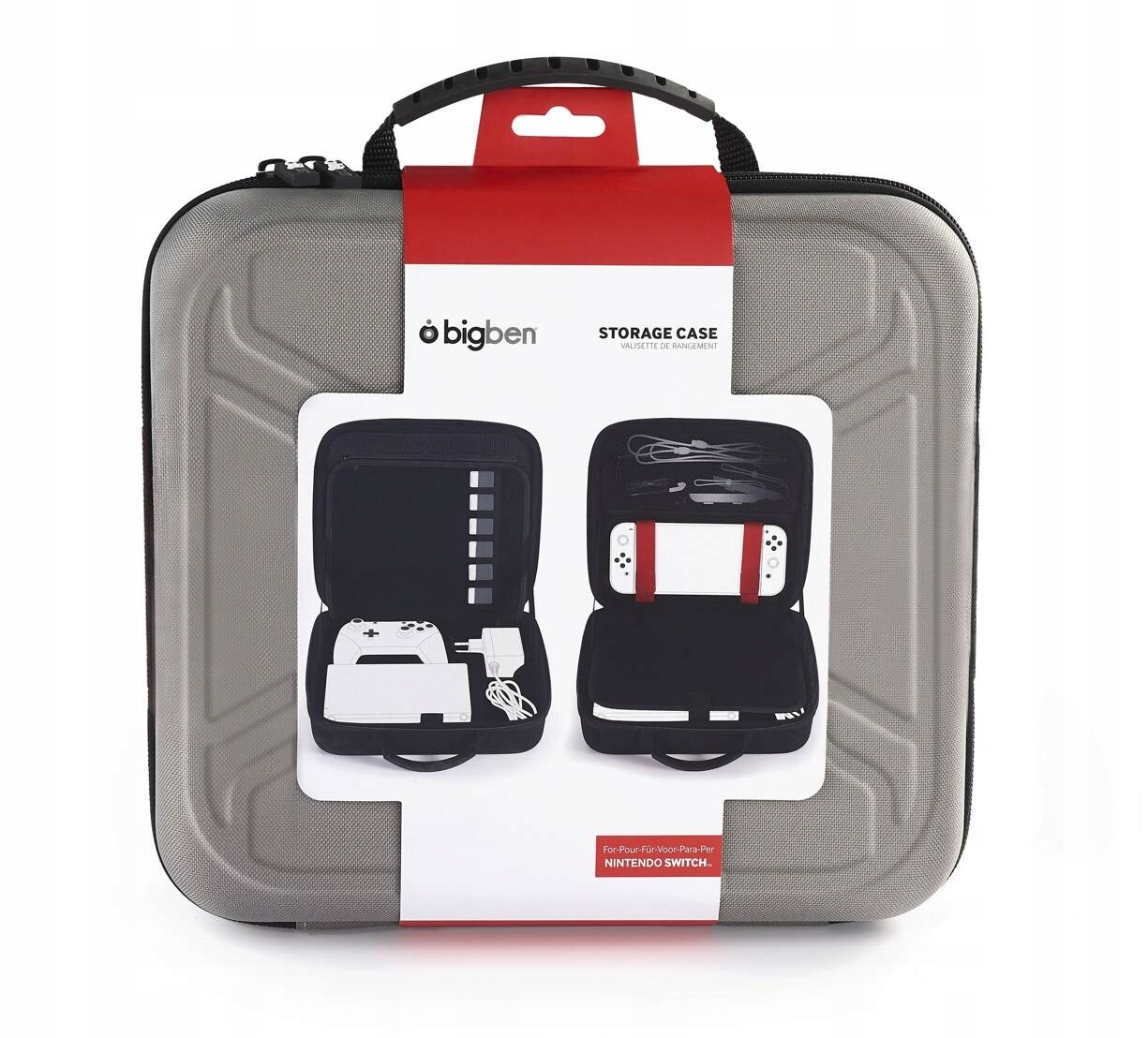 BigBen Velké přepravní Pouzdro pro Nintendo Switch šedivá