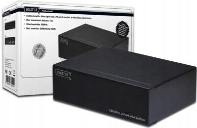 Digitus Video Splitter 1 Pc, 2 Monitors, 350 MHz