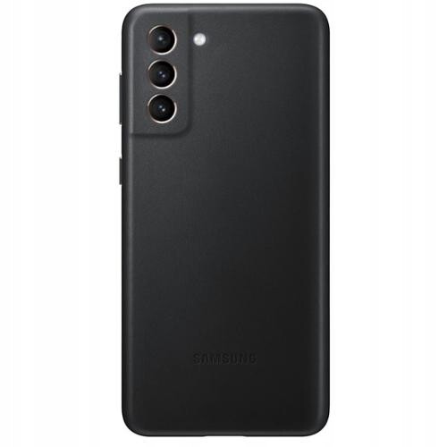 Samsung Kožený zadní kryt S21+ černá