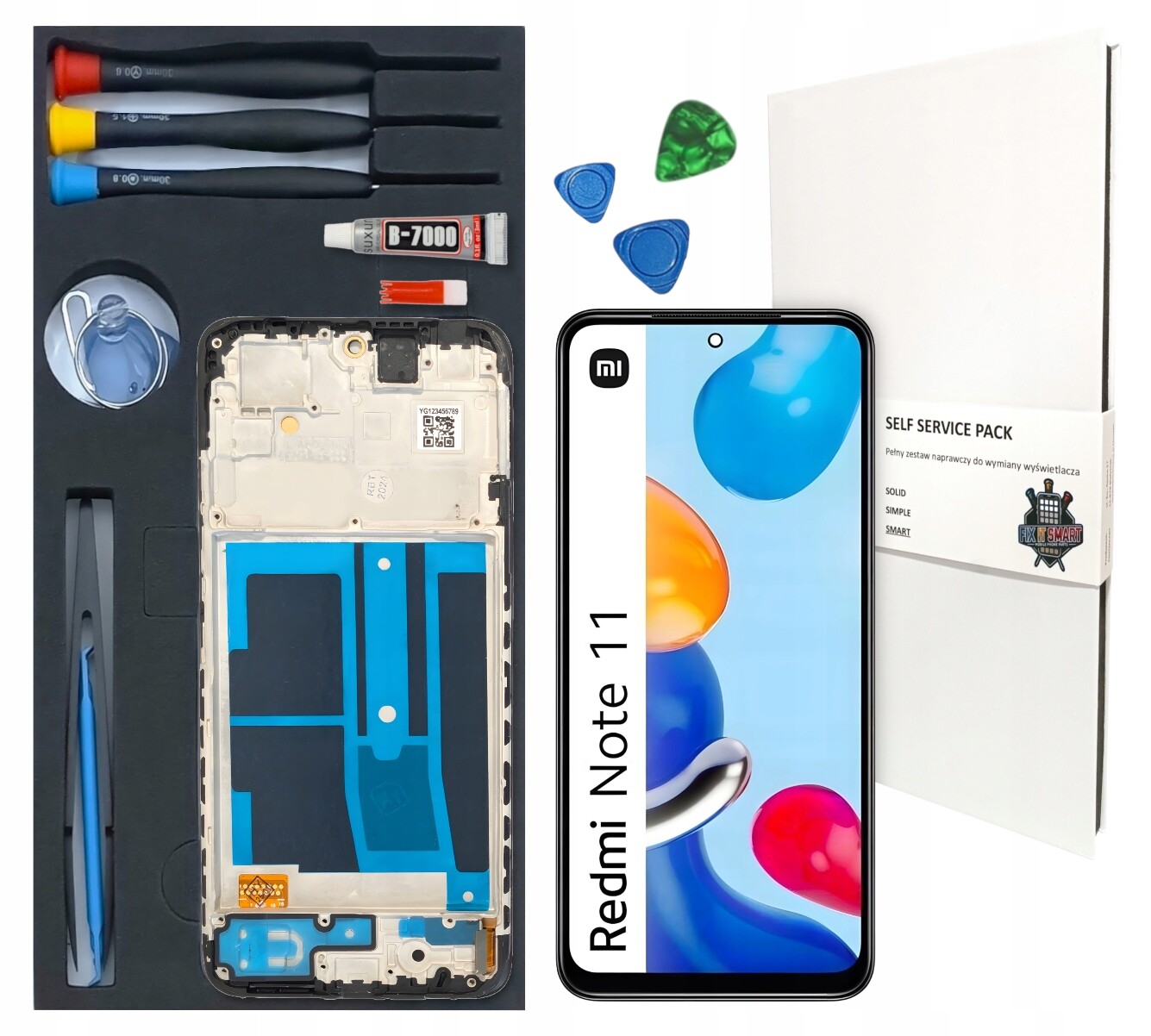 LCD displej Pro Xiaomi Redmi Note 11 Incell Rámeček, Výměnná Sada