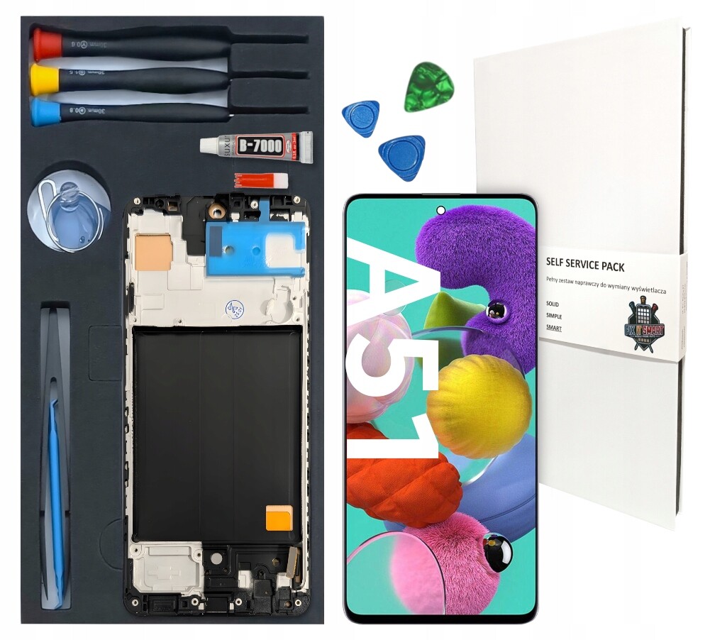 LCD displej Pro Samsung Galaxy A51 4G Incell Rámeček Výměnná Sada A505