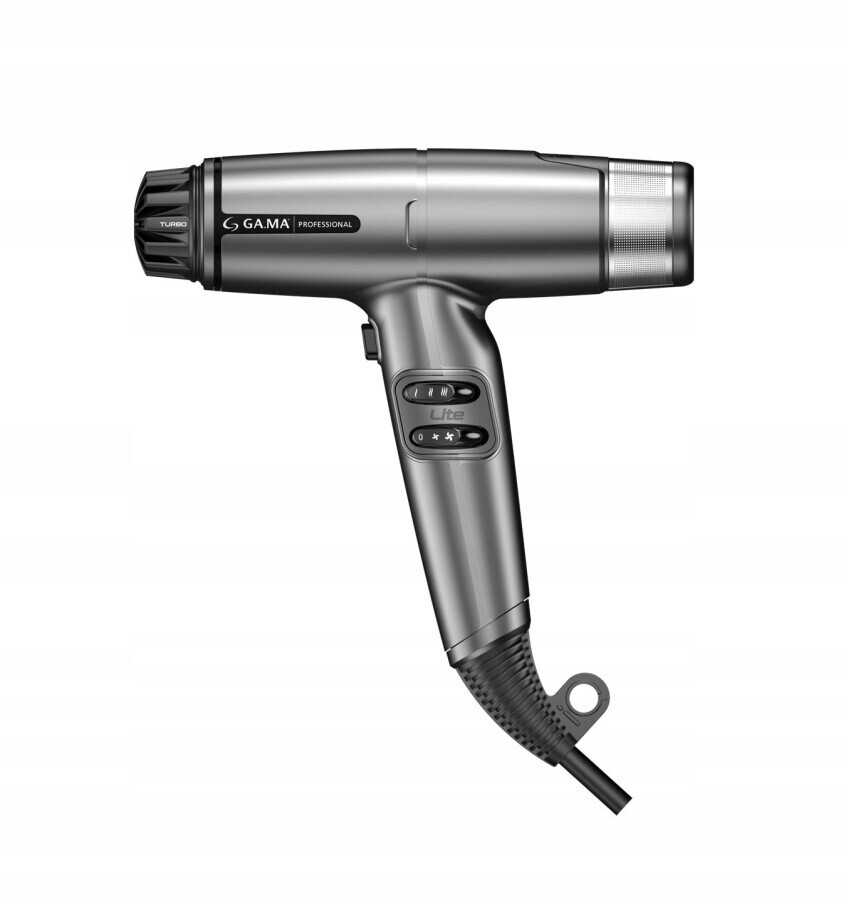 Moderní výkonný vysoušeč vlasů Ga.ma LiteMax Šedý pro kadeřníka 1700W