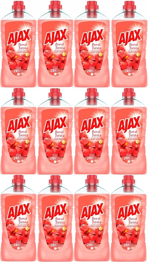 Ajax tekutý multifunkční čisticí přípravek Hibiskus na mytí podlah 12 l