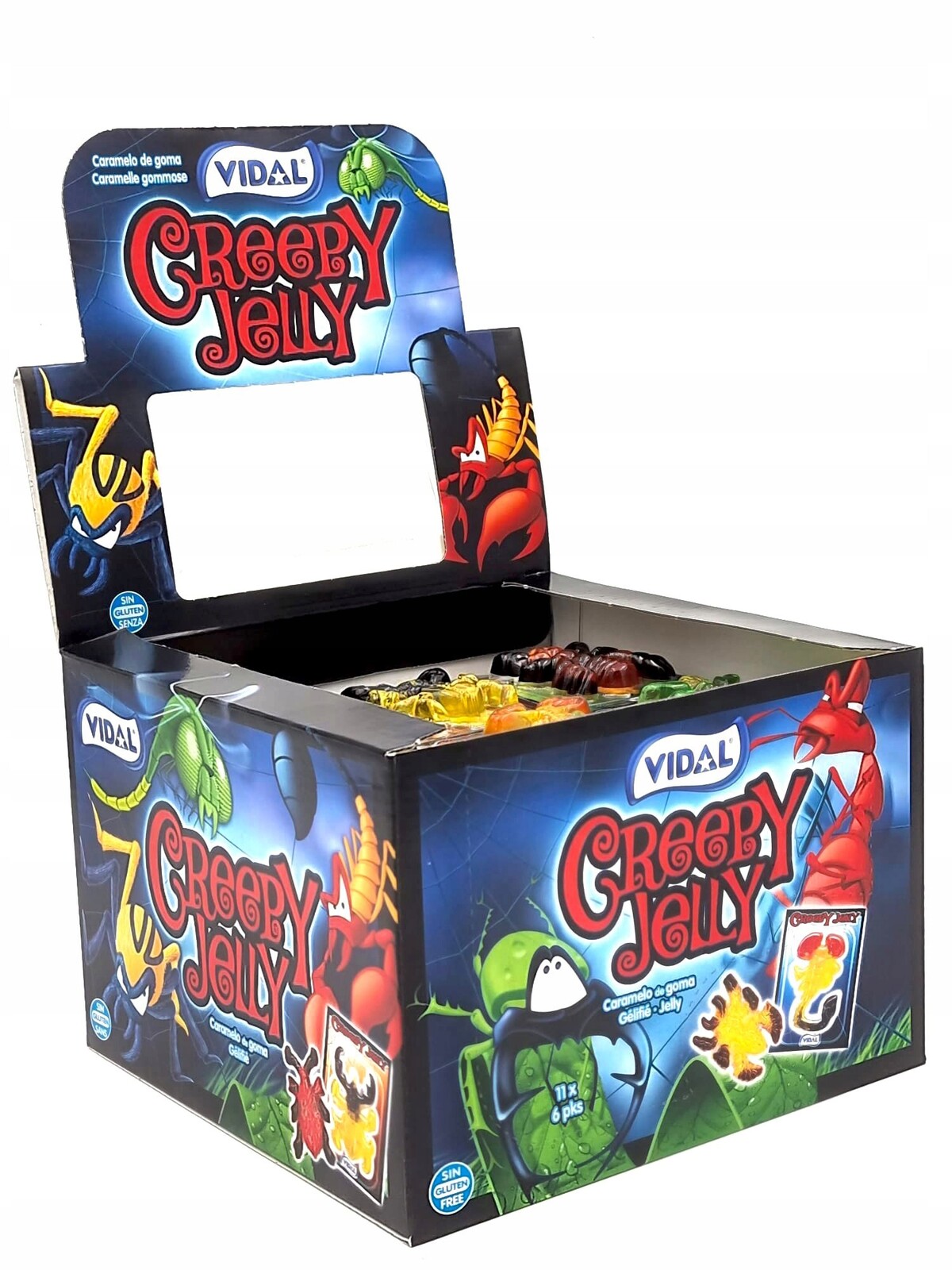 Želé Bonbony Creepy Tarantule 11g Vidal 66 Ks