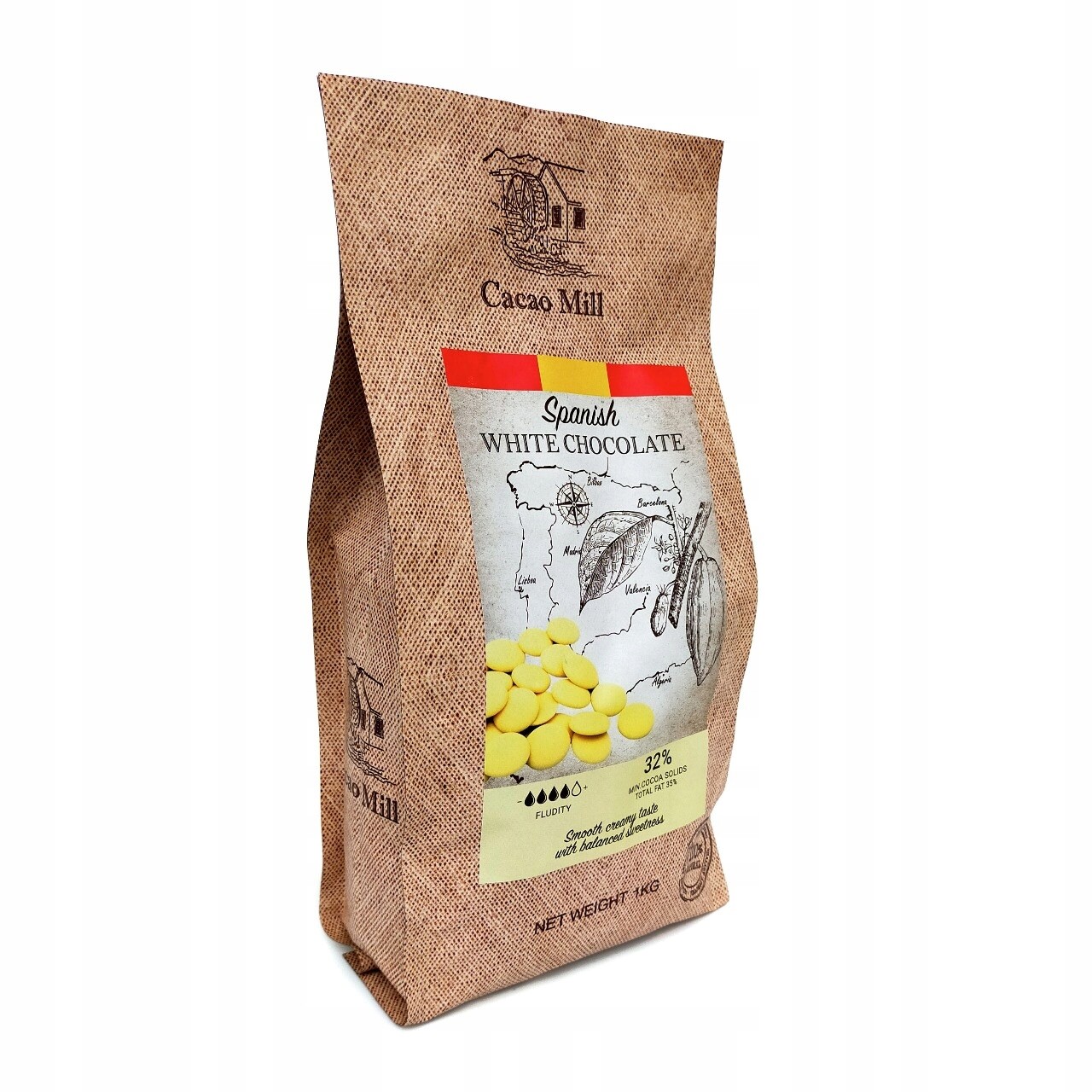 Čokoláda Bílá 32% španělská Ibercacao 1000 g