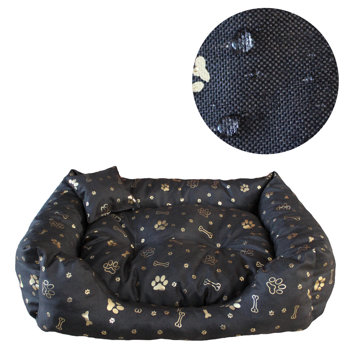 Pelíšek pro malého psa a kočku Voděodolné Glamour 60x50 L Polský výrobek