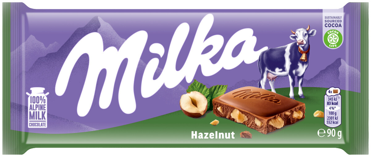 Milka Ořechová 90 g – originální balení