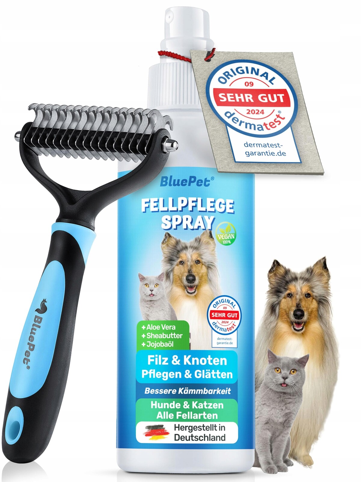 Kartáč sprej na odstraňování plsti pro psy a kočky