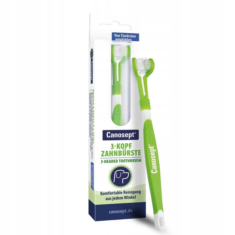 Canosept 3-hlavový zubní kartáček pro psy