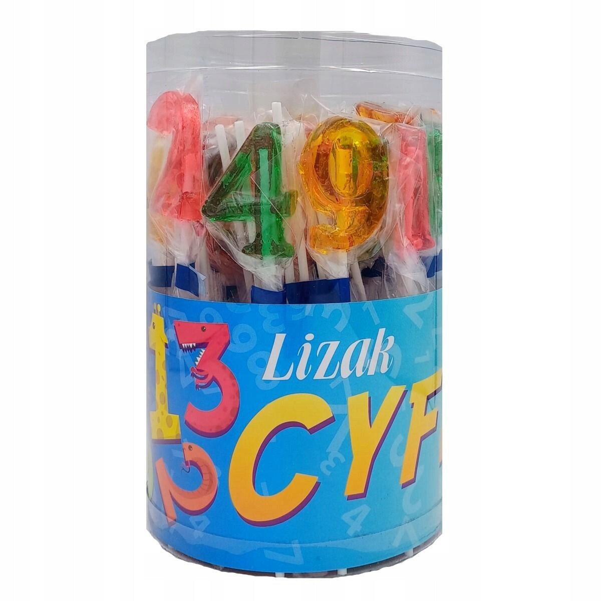 Lízátko Číslice barevné 50 Ks