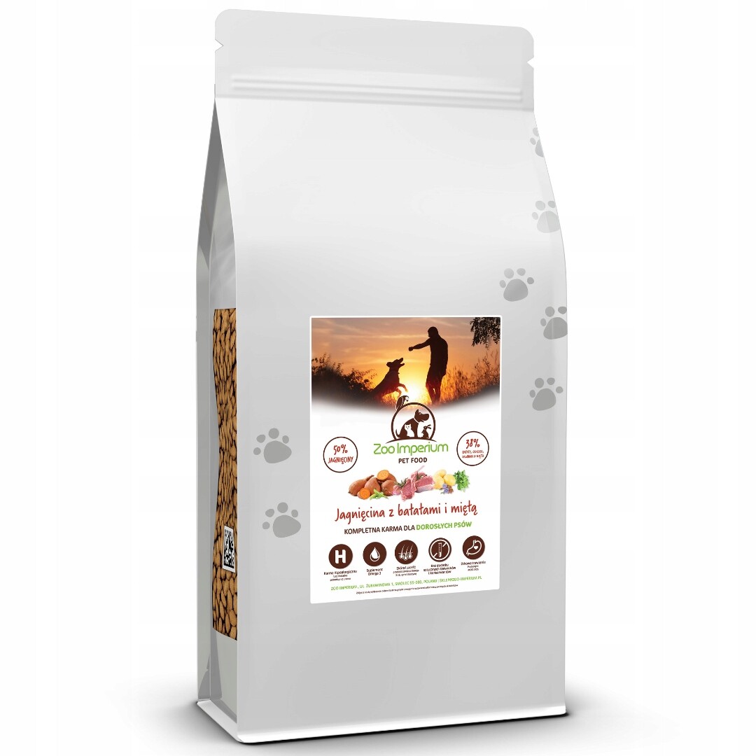 Suché Krmivo pro psa Zoo Imperium Grain Free Bez obilovin Jehněčí Batát 2 kg