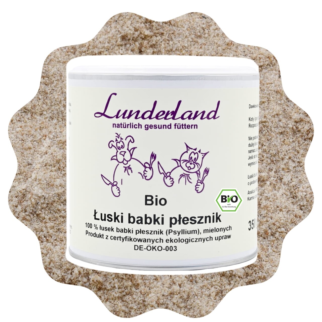 Lunderland organické slupky bábovky plíseň Bio 350 g