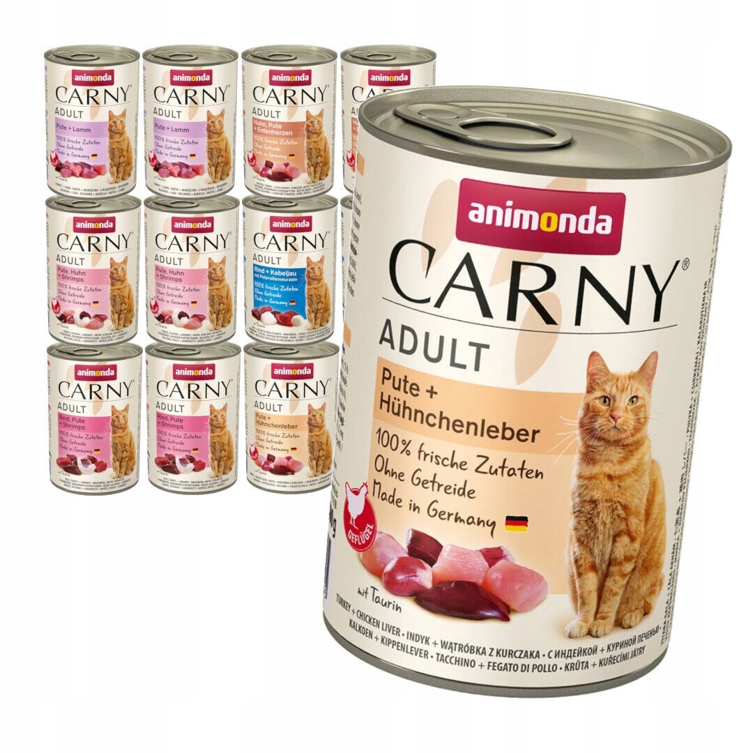 Animonda Carny Adult 12x400g Mokré Krmivo Pro Kočky Mix Chutí