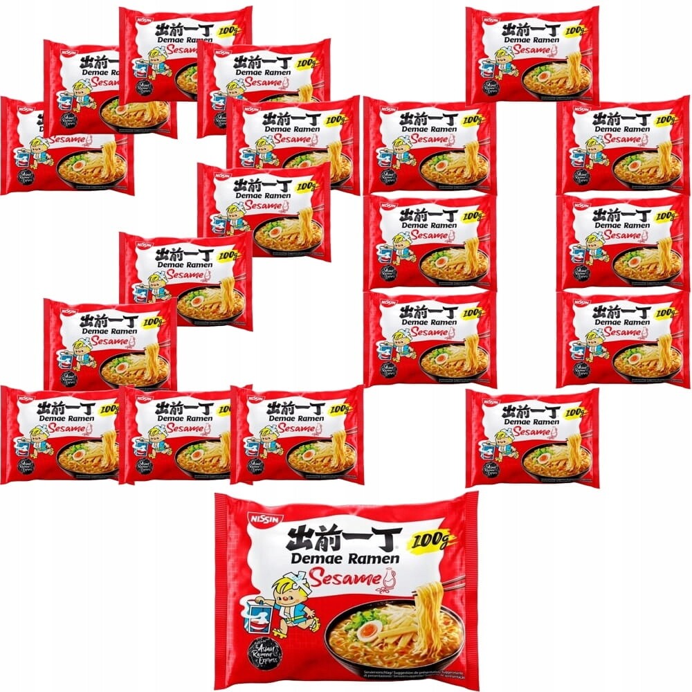 20x Instantní polévka Demae Ramen Ostra Hot Chili 100g Nissin
