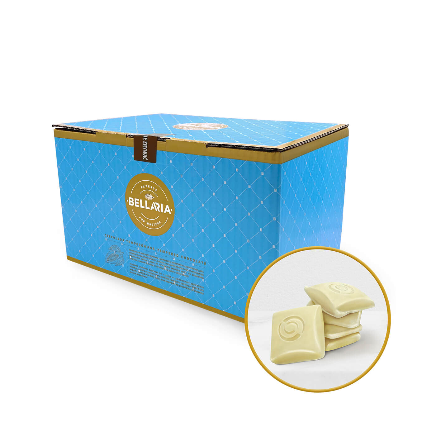 Čokoláda 28% Bílá Bellaria (terravita) 1 kg