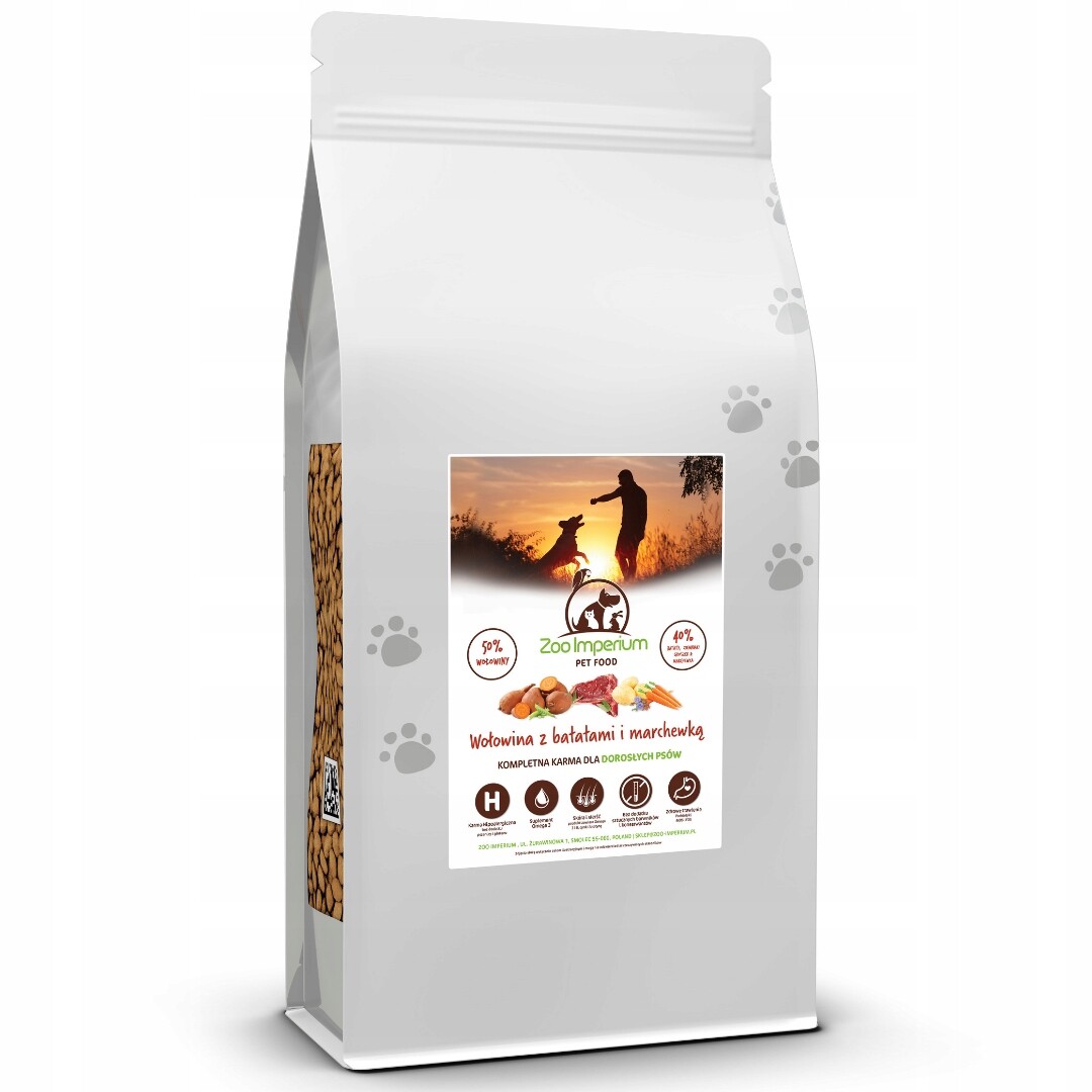 Suché Krmivo pro psa Zoo Imperium Hovězí maso Angus s mrkvovými batáty 2 kg