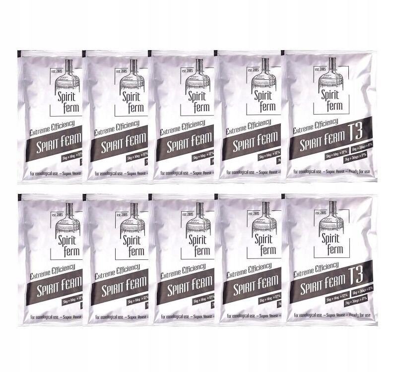 SpiritFerm T3 Lihovarské kvasnice 10 Ks