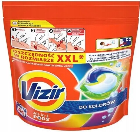 Kapsle Na Praní Vizir Na Barvy 44KS