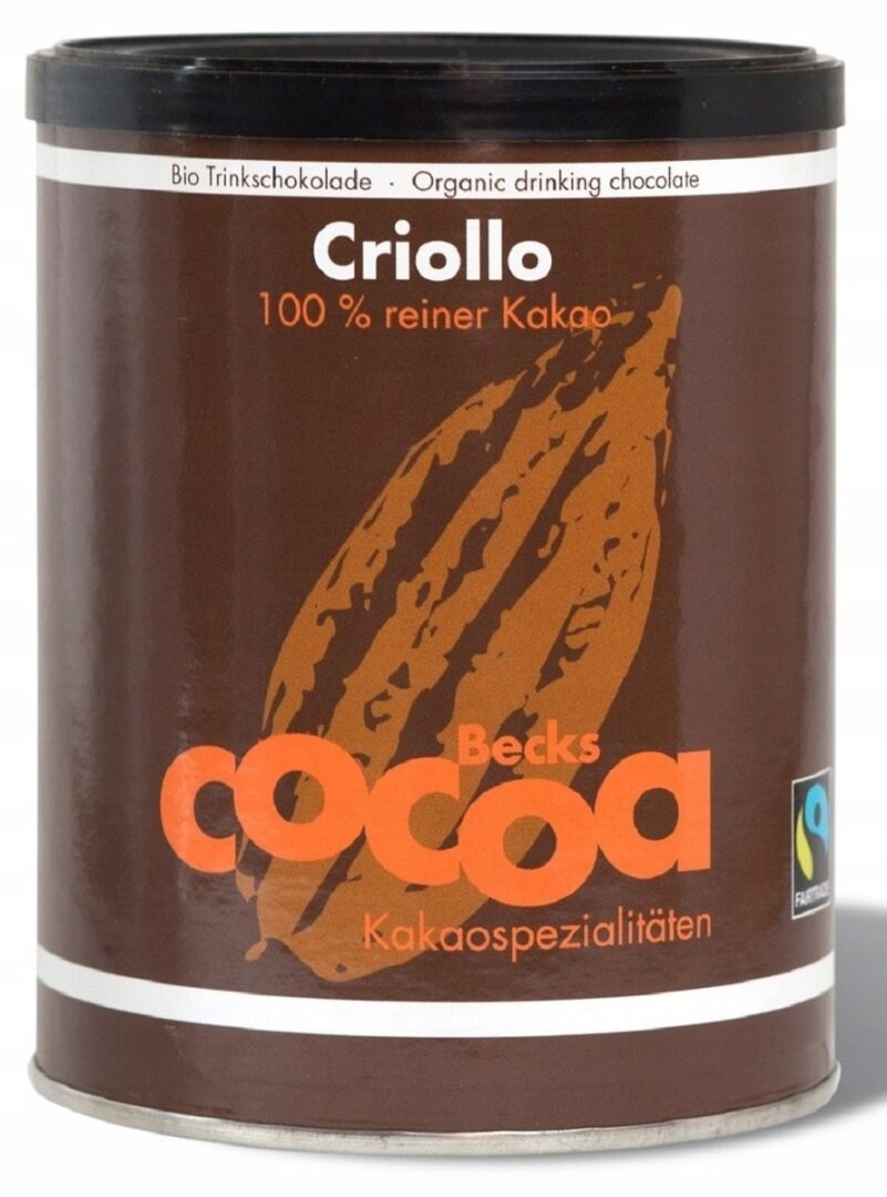 Kakao Criollo V Prášku Fair Trade Bezlepkové Bio 250 g Becks Cocoa