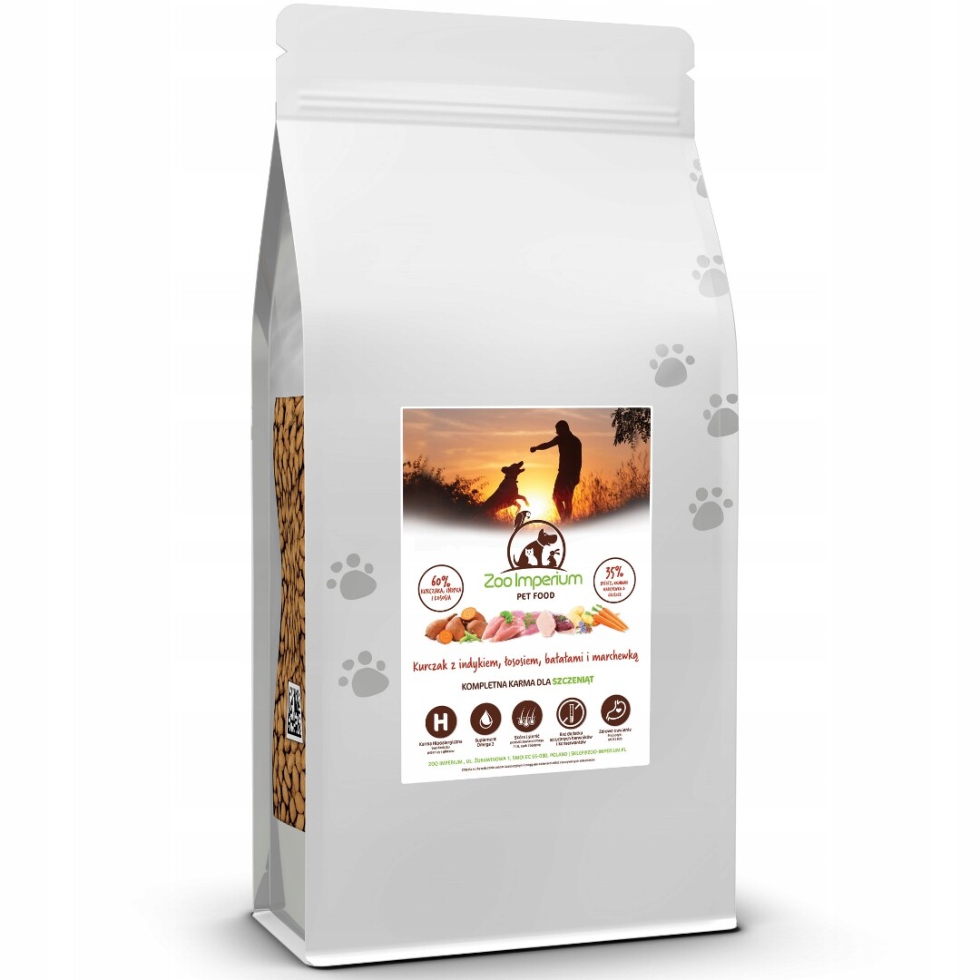 Suché Krmivo pro psa Zoo Imperium Junior Grain Free Kuře Krůta Losos 2 kg