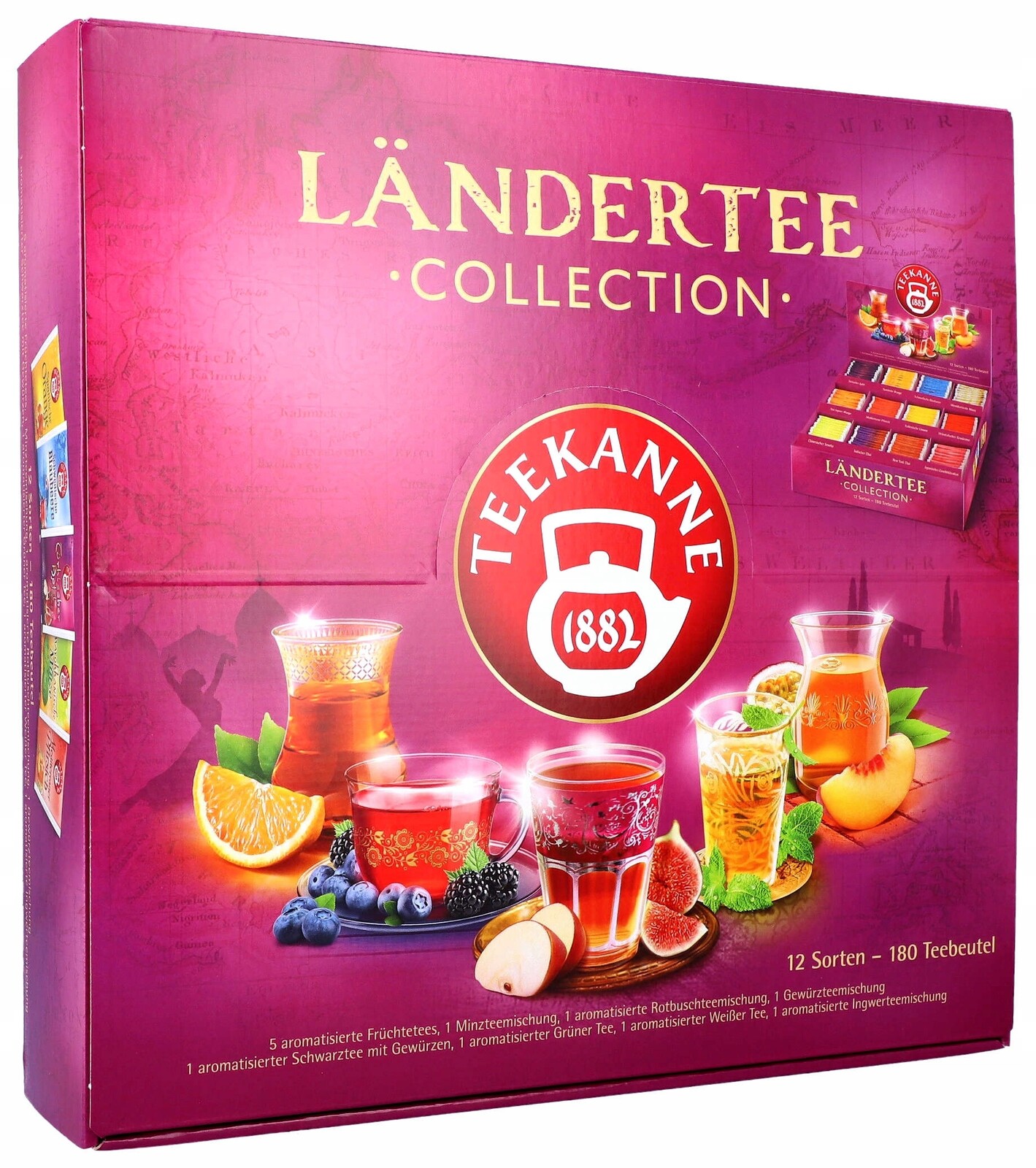 Sada čajů Teekanne MIX Chutí 12 druhů 180 sáčků německé výroby