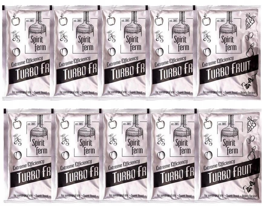 Spirit Ferm Turbo Fruit Hořlavé kvasnice 10 Ks
