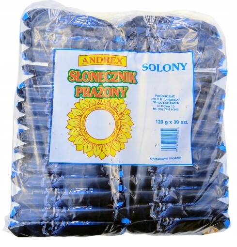 Slunečnice pražená se solí Andrex 30 x 120 g