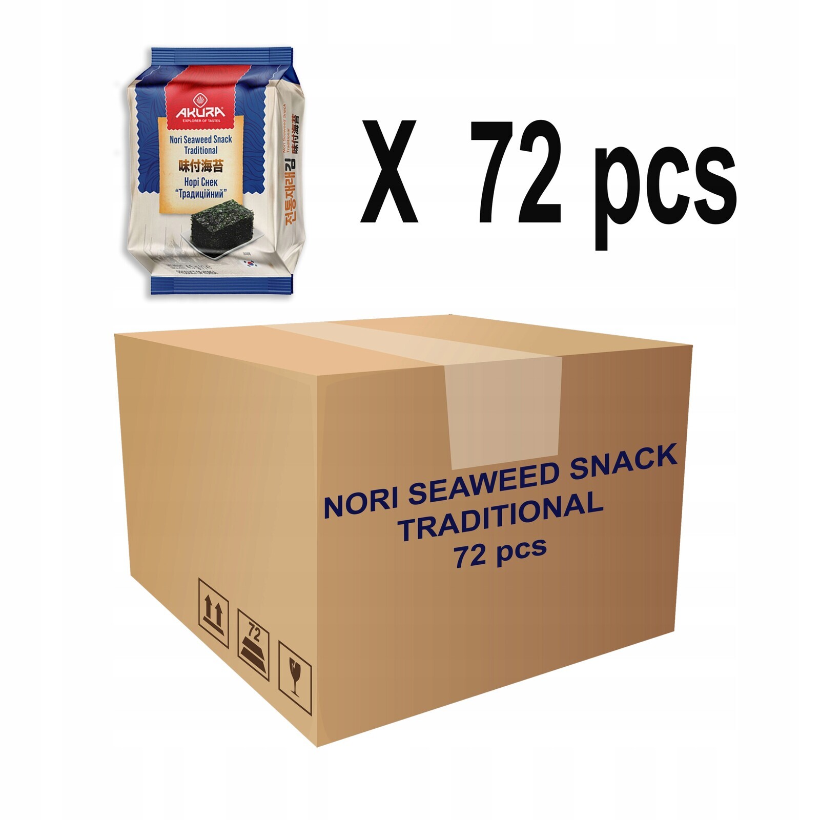 Chipsy Nori s příchutí Classic 4,5 g x 72 ks