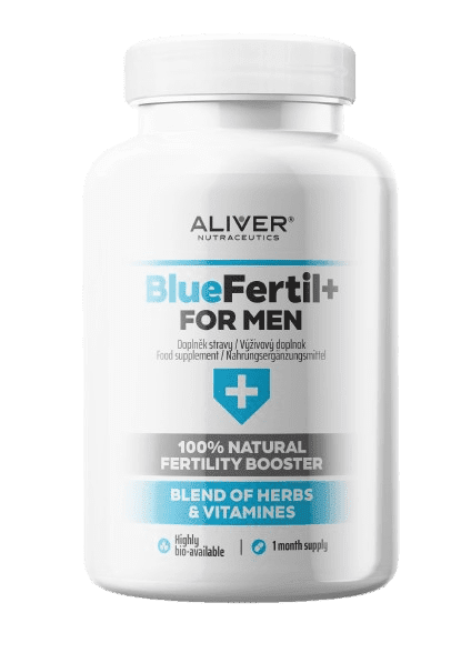 ALIVER NUTRACEUTICS Bluefertil +Plus 120 kapslí