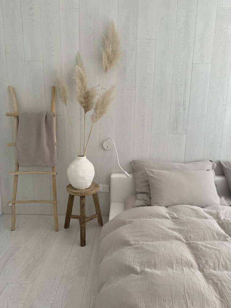 Béžové mušelínové povlečení na dvoulůžko 200x200 cm Plain Muslin – Butter Kings