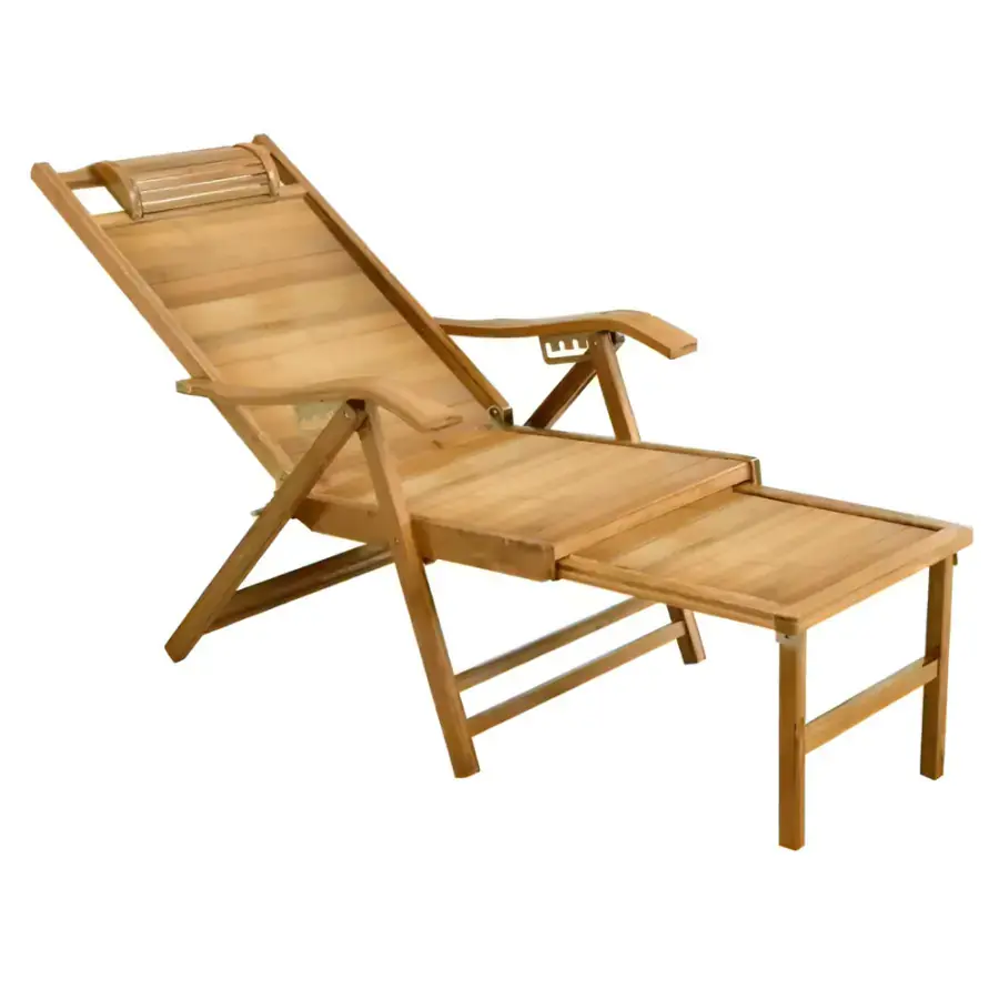 Tempo Kondela Zahradní polohovací křeslo VARDON, bambus