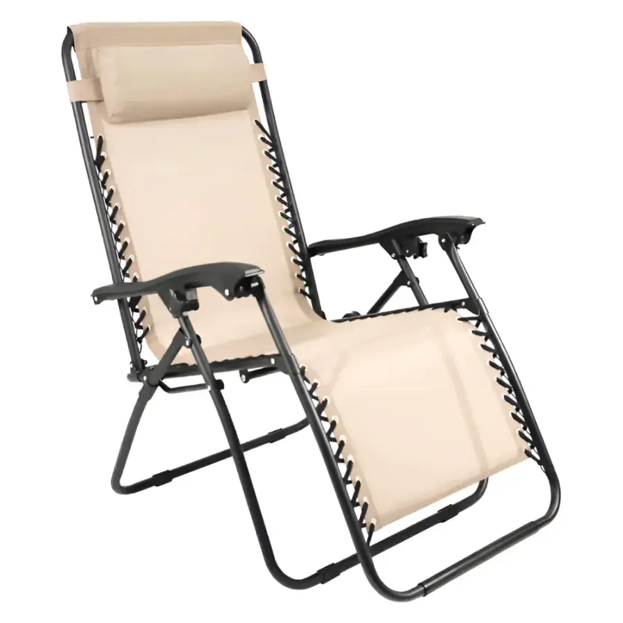 Tempo Kondela Zahradní polohovací křeslo GERALD NEW, béžová