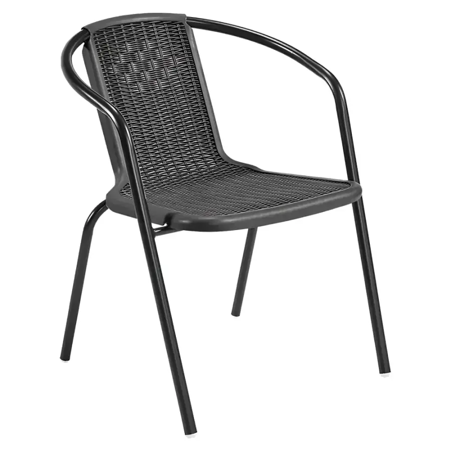 Tempo Kondela Zahradní stohovatelná židle FRENY, černá
