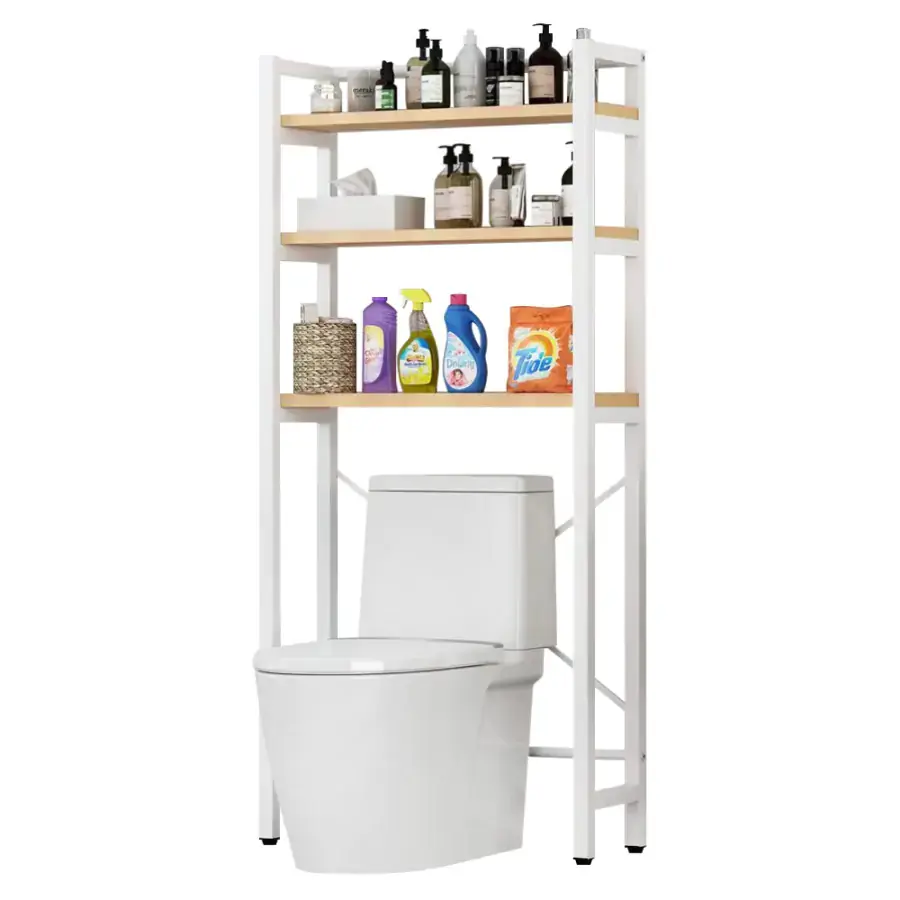 Tempo Kondela Regál BALRAM nad WC, bílá