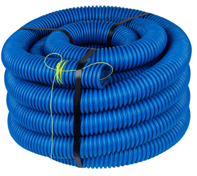 Trubka ohebná instalační HDPE 40/33mm flexibilní 450N modrá 25m
