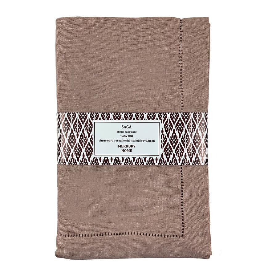 Běhoun na stůl SAGA světle růžový 45x140 easy care