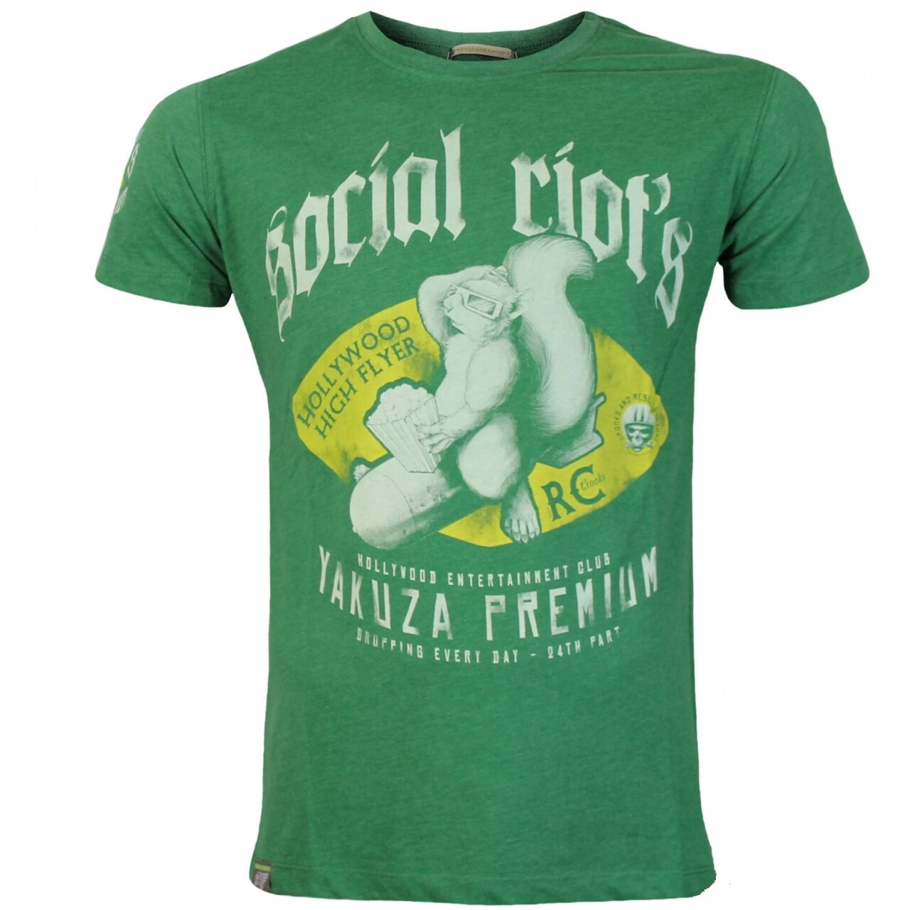 Triko Yakuza Premium Social Riots - zelené, 4XL