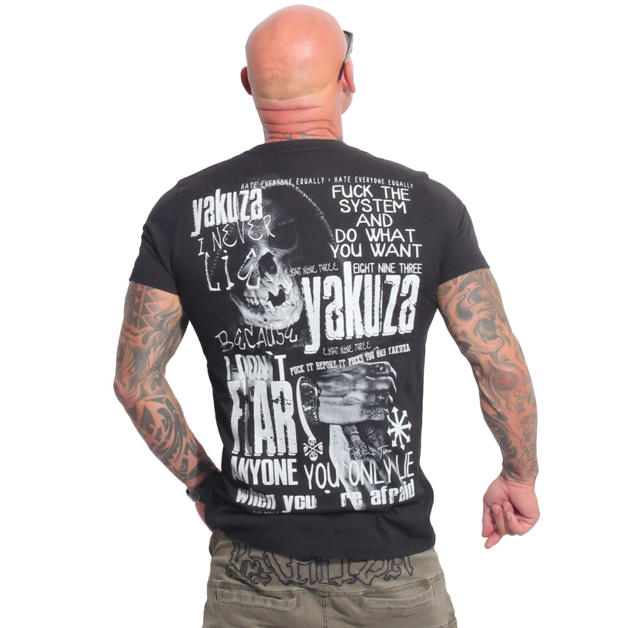 Triko pánské Yakuza Fear - černé, 5XL