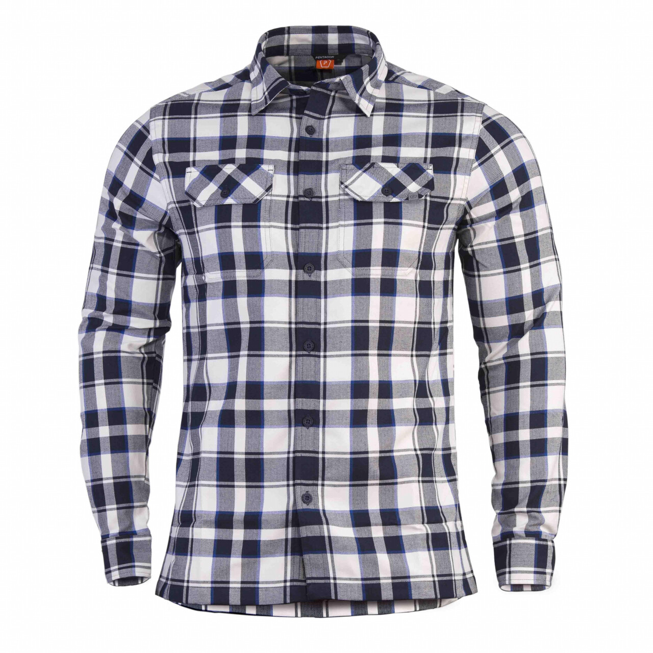 Košile s dlouhým rukávem Pentagon Drifter Flannel - šedá-bílá, XS