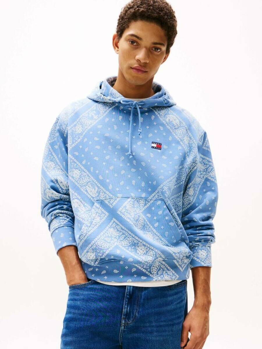 Tommy Jeans pánská modrá mikina - L (0GY)